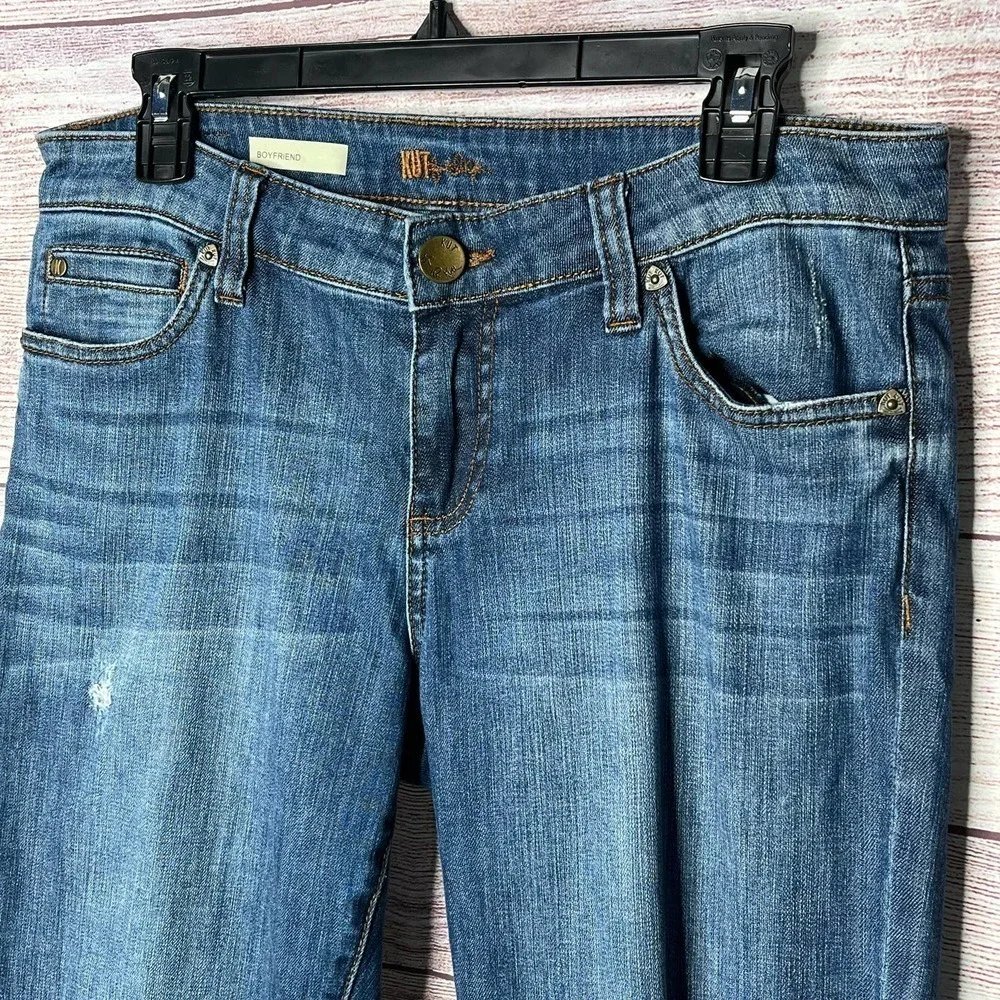 KUT from the Kloth Women's Blue Denim Boyfriend Jeans Size 8